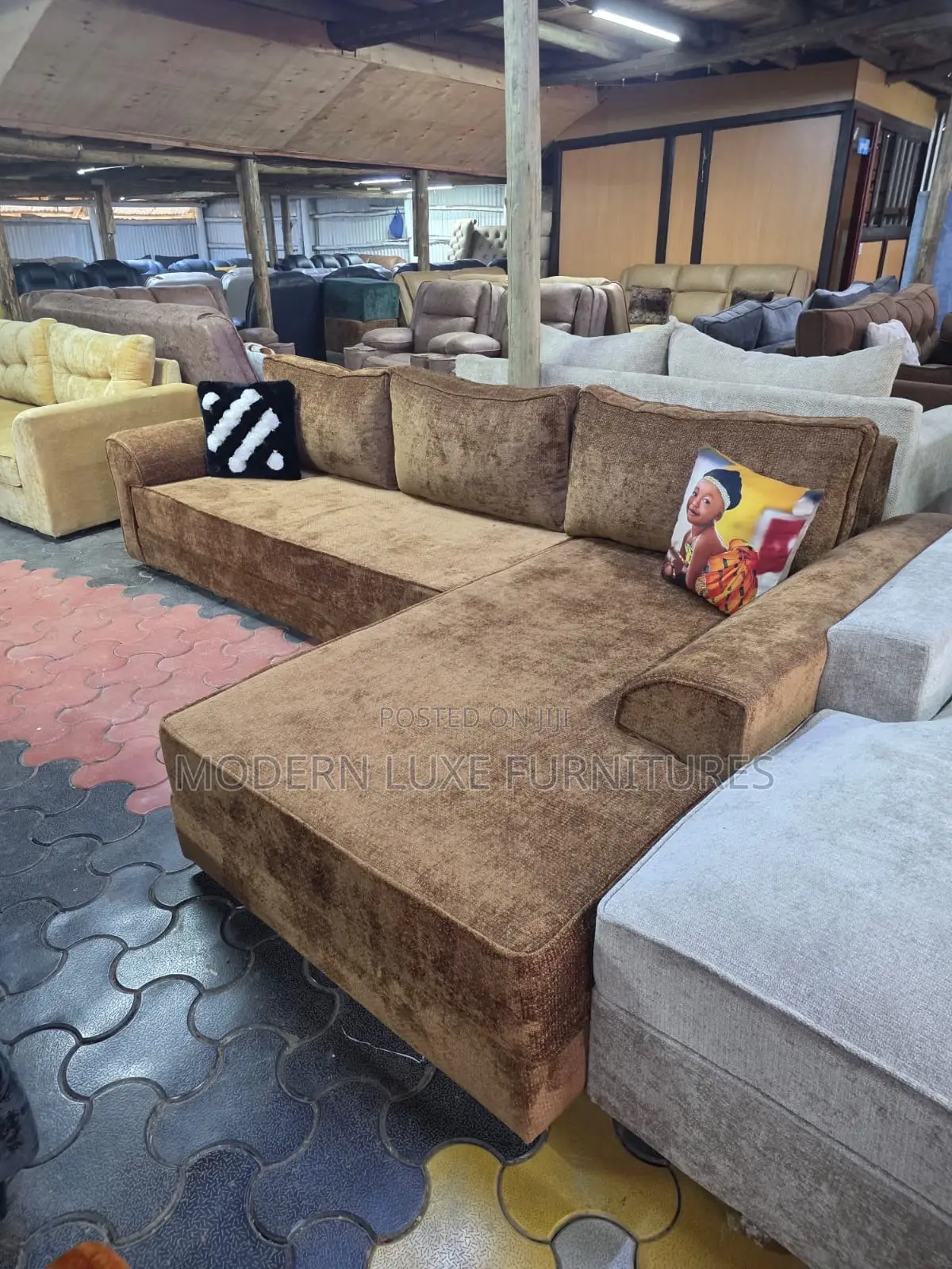 L Sofa Fitted With Memory Cushions/L Sofa/L Shaped Sofa