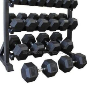 Hexagon Dumbbell Sold Per Single Head 10kg