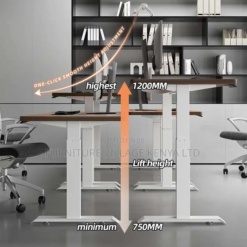 Standing Desk; 1.4 Meter Automatic Electric Adjustable Office Desk