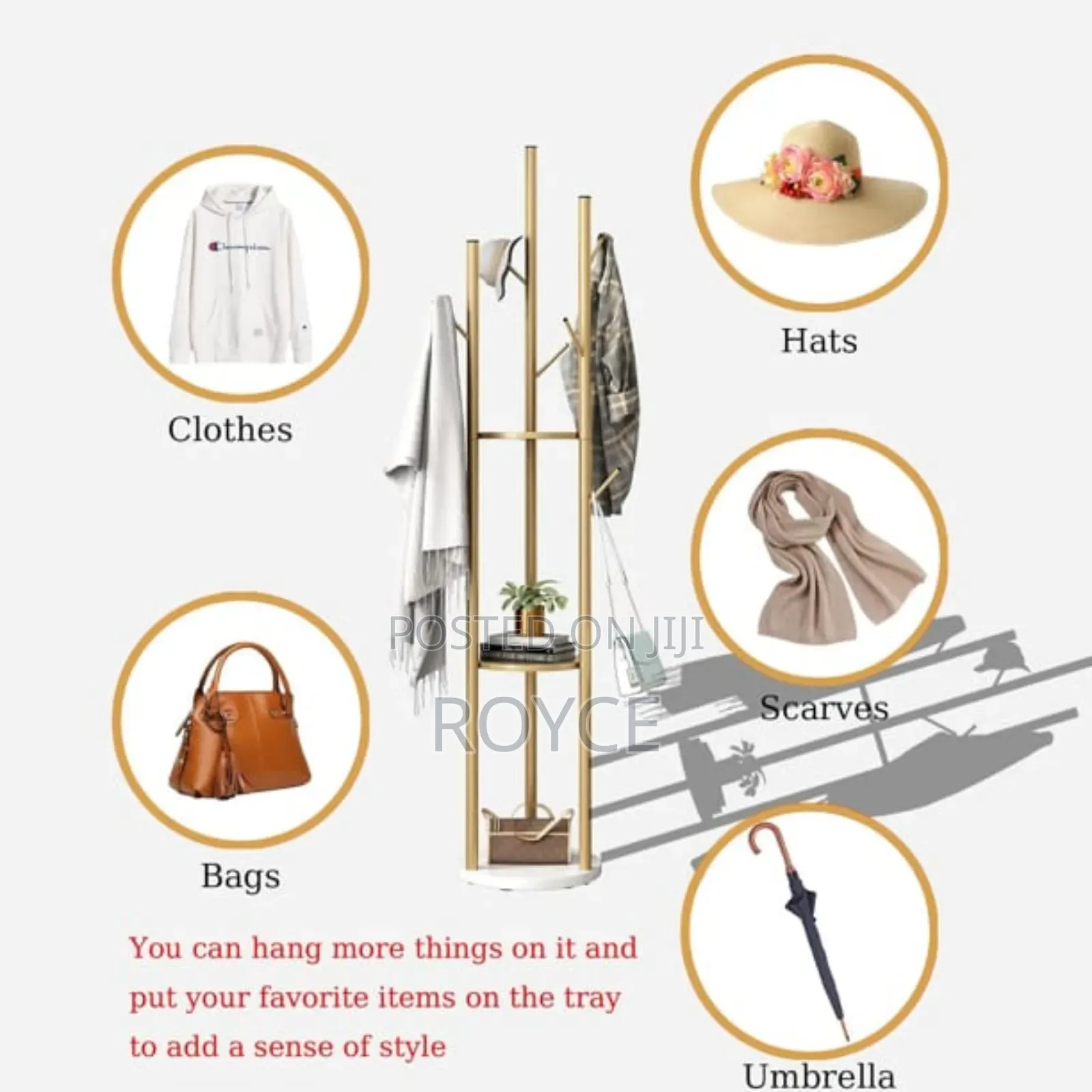 Multifunctional  Coat Tree Stand