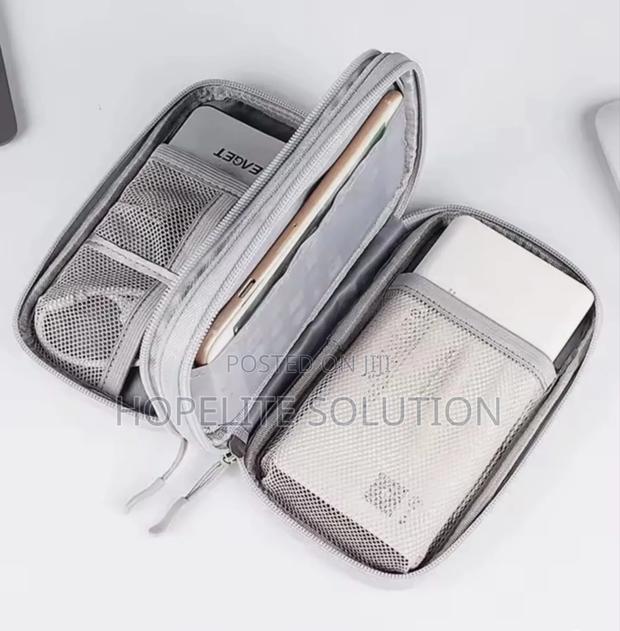 Travel Cable Organizer. Water Proof Double Partitioned - thumbnail 3