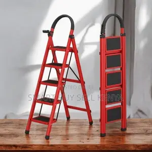 Foldable Aluminum Heavy Duty Home Access 5 Step Ladder Stepladder