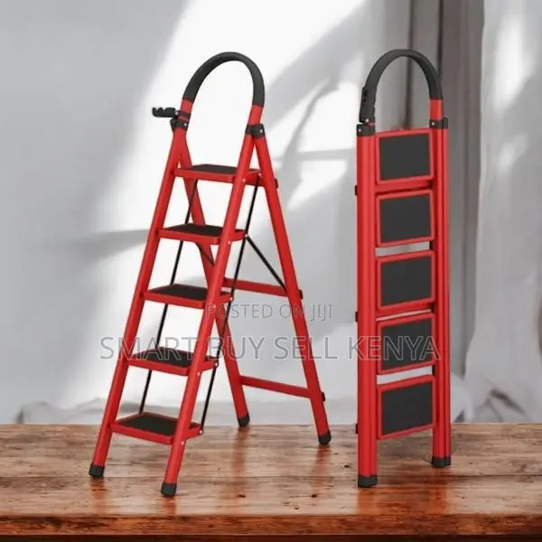 Foldable Aluminum Heavy Duty Home Access 5 Step Ladder Stepladder