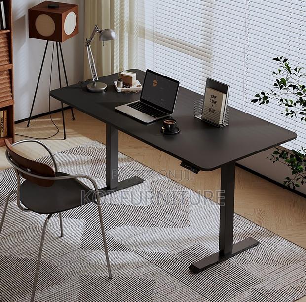 Office Desk : 1.6m Adjustable Electric Standing Desk,