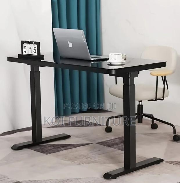 Office Desk : 1.6m Adjustable Electric Standing Desk, - thumbnail 2