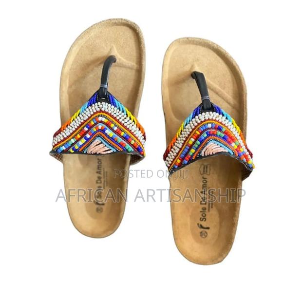 Maasai Crafted Sandals With Beads - thumbnail 9