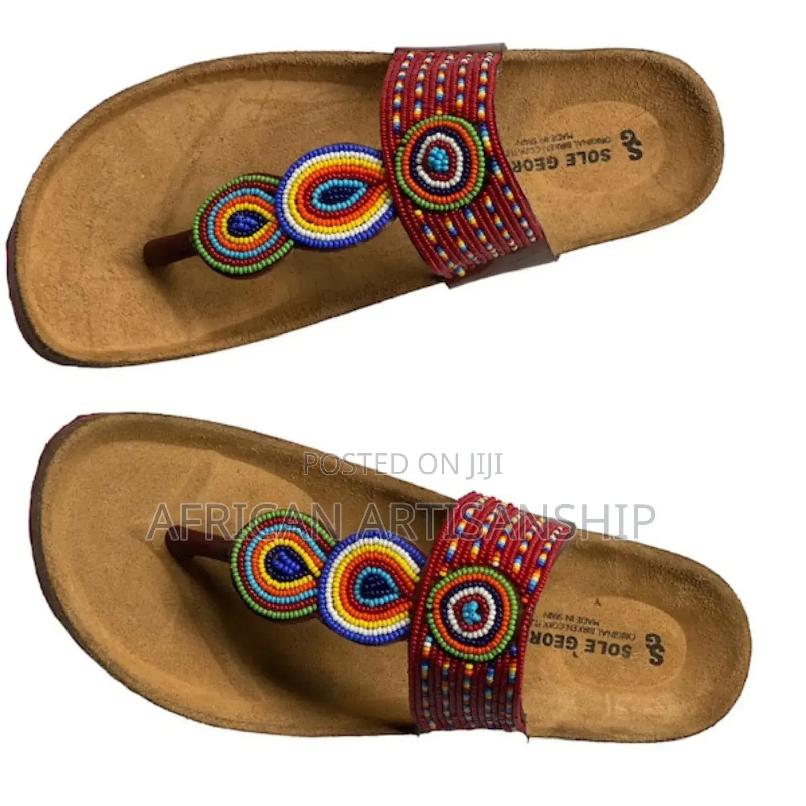 Maasai Crafted Sandals With Beads