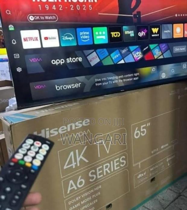 Uhd Hisense A6 Series Smart Tv 65 Inch With Remote Control - main view