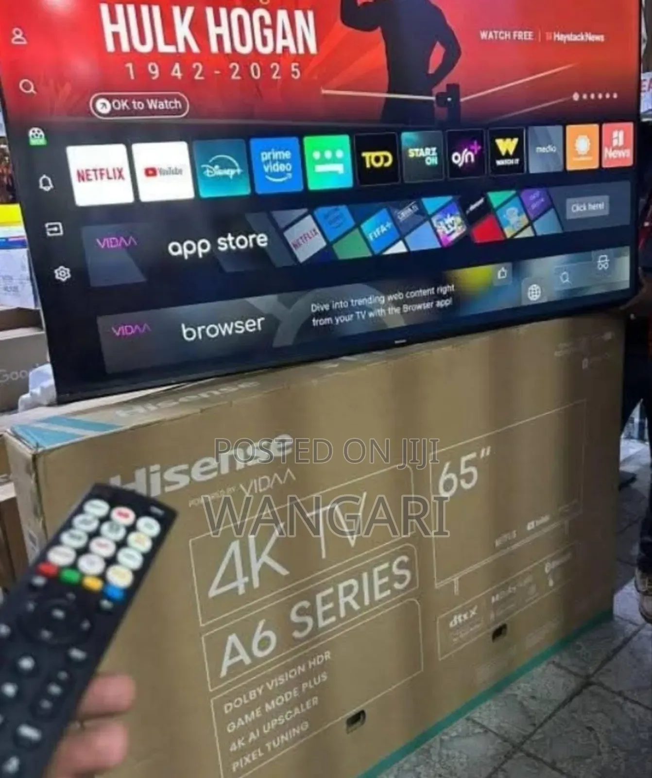 Uhd Hisense A6 Series Smart Tv 65 Inch With Remote Control