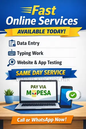 Fast Online Services – Data Entry, Typing Tasks (Available Today)
