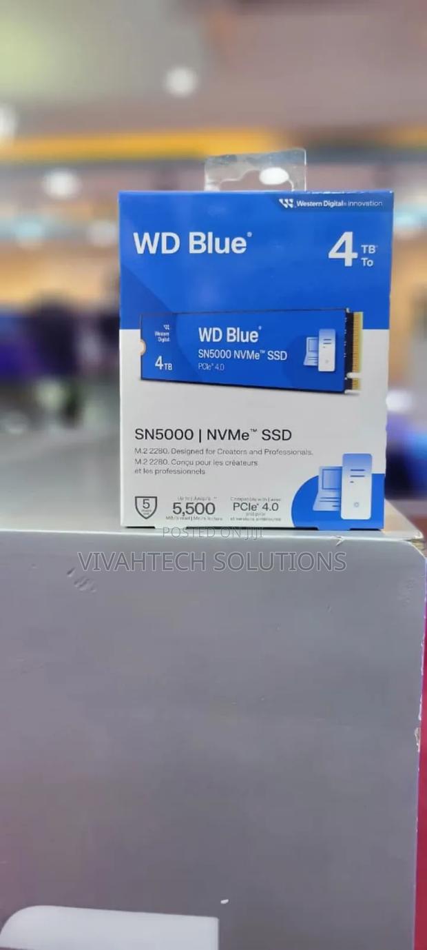 Wd Blue 4tb M.2 Nvme SSD Wd Sn5000 4tb M.2 Nvme