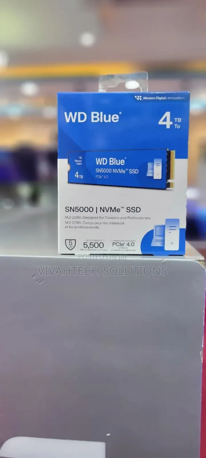 Wd Blue 4tb M.2 Nvme SSD Wd Sn5000 4tb M.2 Nvme