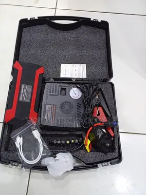 Lightweight Compact Design 99800mah Jump Starter Tire Inflato