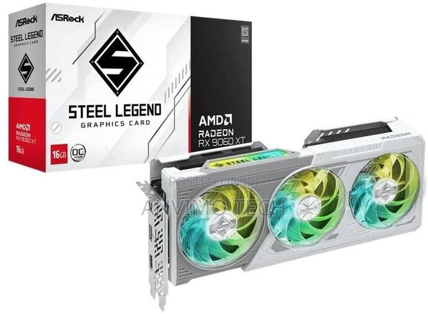 Asrock Radeon Rx 9060 Xt Steel Legend 16gb Gddr6 Oc Graphics Card
