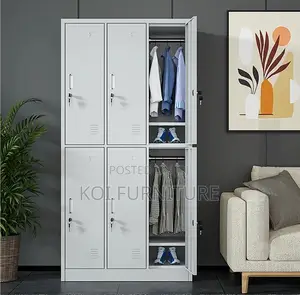 Office Cabinet : 6-Locker Steel Filing Cabinet