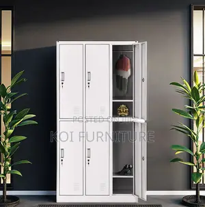 Office Cabinet : 6-Locker Steel Filing Cabinet