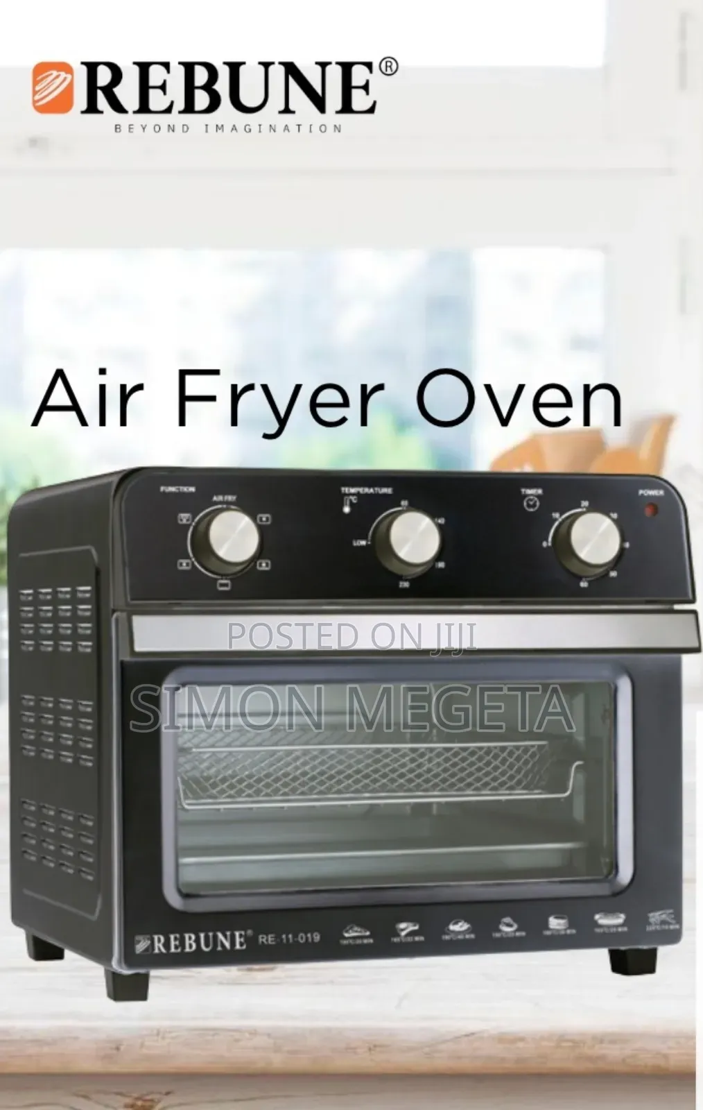 Rebune 22l Multifunction Air Fryer Oven
