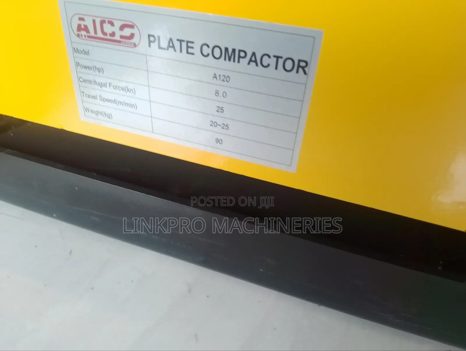 A120 Aico Japan Petrol Plate Compactor 8hp 90kg