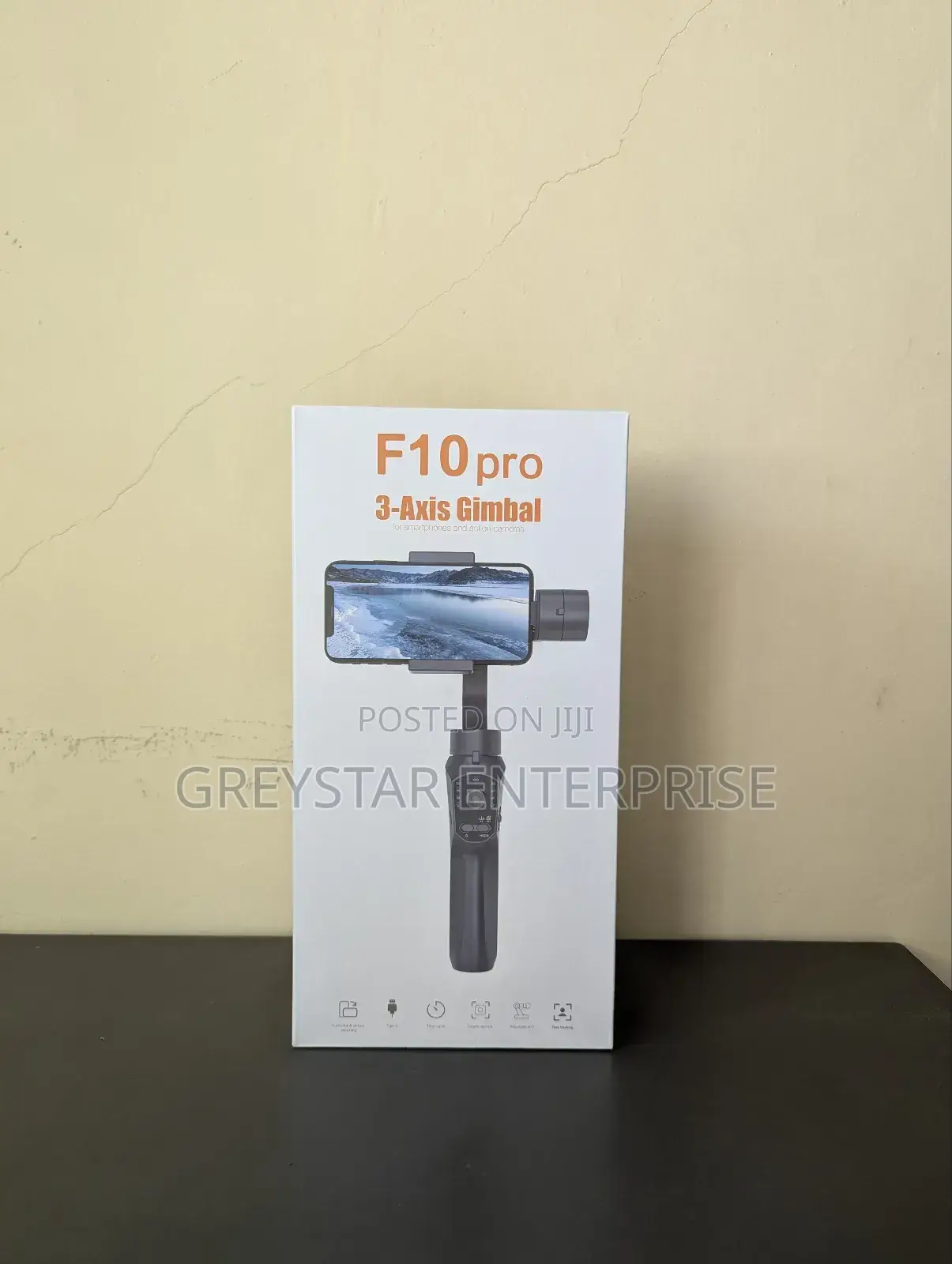 Auto Face Tracking Gimbal Stabilizer 3-Axis Mobile Phone App F10 Pro