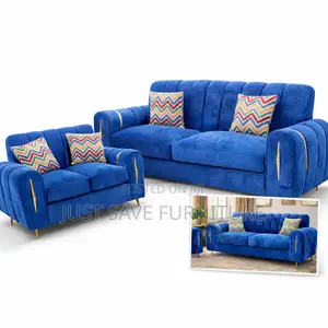 3+2 Seater Modern Blue Sofa Set for Sale in Nairobi – Luxury Couch