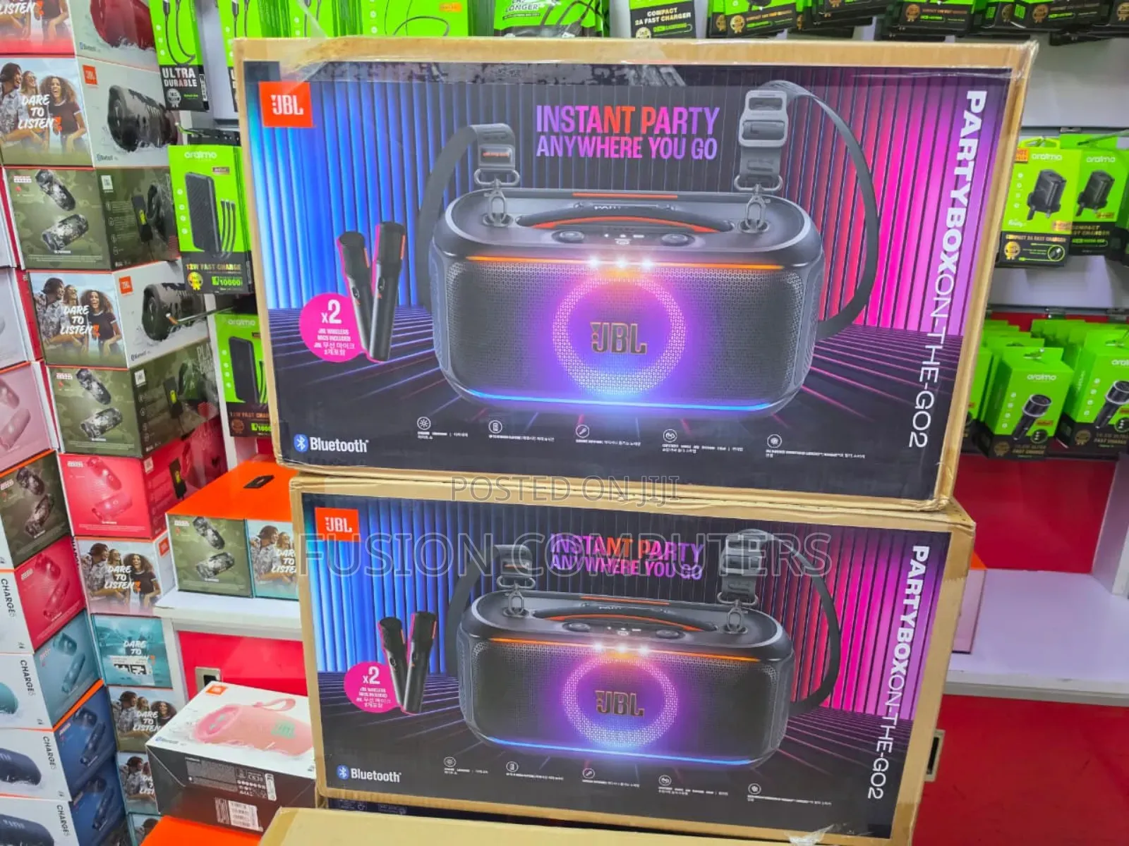 Jbl Partybox On-the-go 2 With 2 Microphones