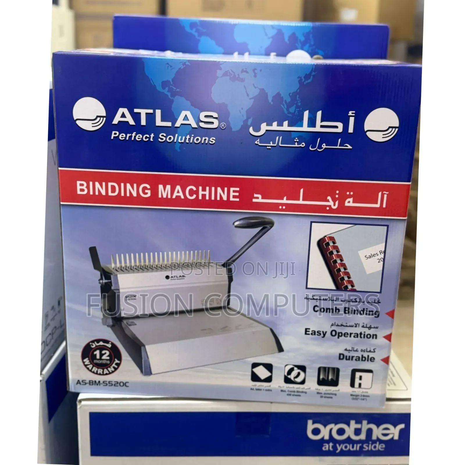 Atlas Punch &Amp; Binding Machine A4 20 Sheet As-bm-s520c