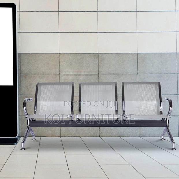 Office Bench; Three Seaters Steel Reception Airport School Bench