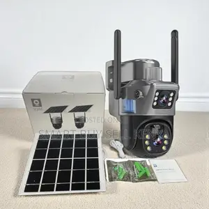 12mp Ultra Hd Clear Video 4g PTZ Rotating Dual Lens Solar Camera