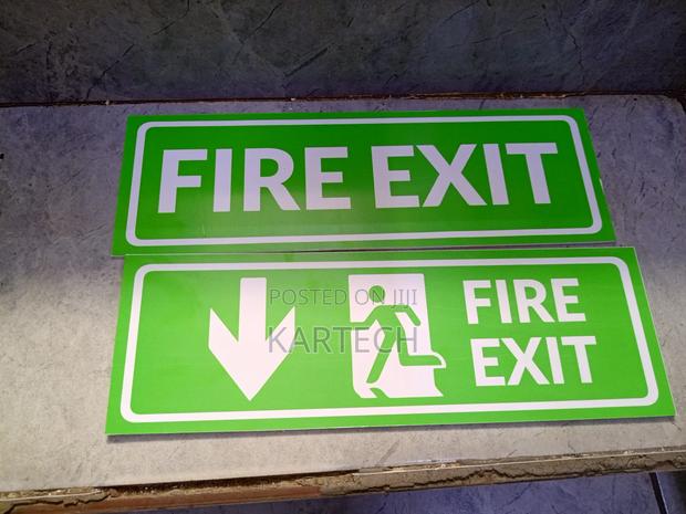 Fire Exit Sign - main view