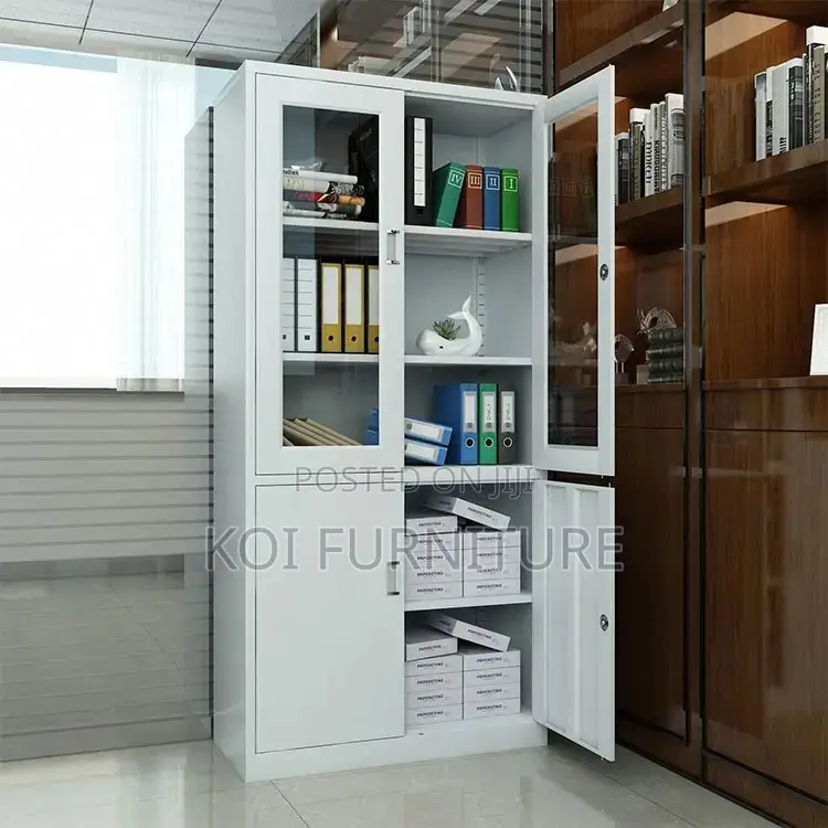 Office Cabinet; Grey Executive Two Doors Filing Cabinets