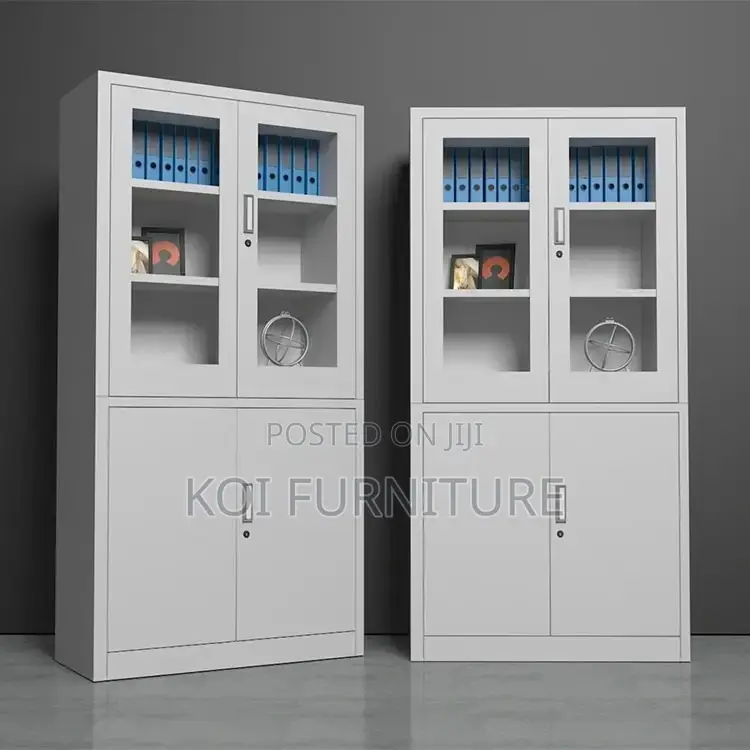 Office Cabinet; Grey Executive Two Doors Filing Cabinets