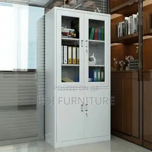 Office Cabinet; Grey Executive Two Doors Filing Cabinets