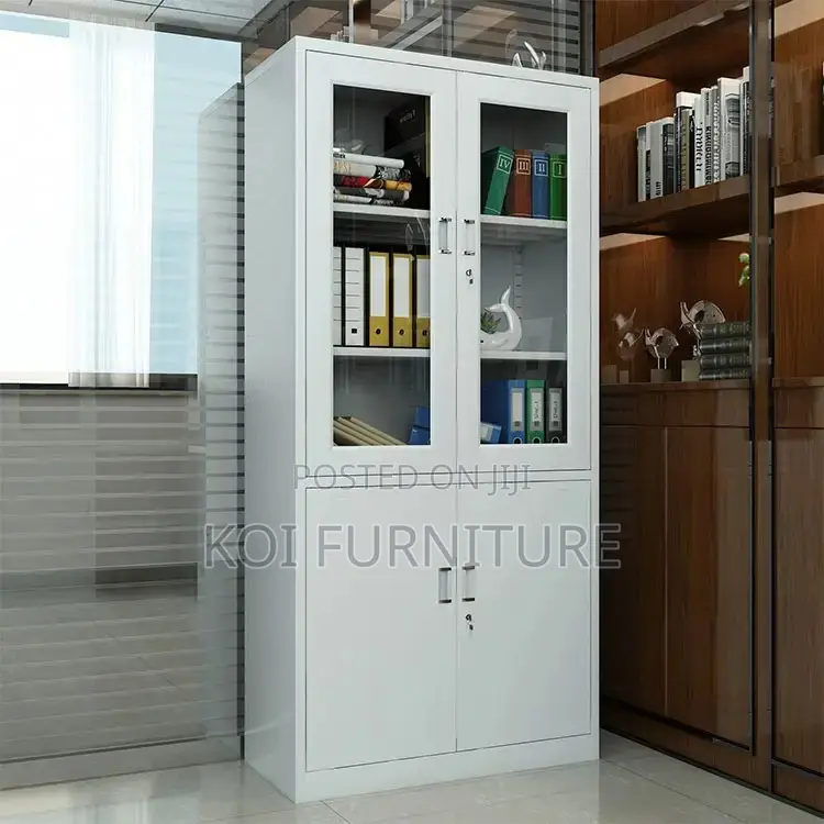 Office Cabinet; Grey Executive Two Doors Filing Cabinets