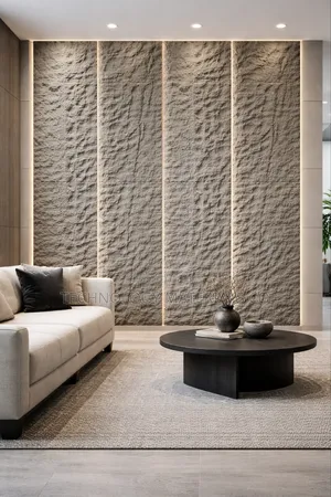 Modern Textured Wall Panels – Decorative Stone Finish Accent Panels