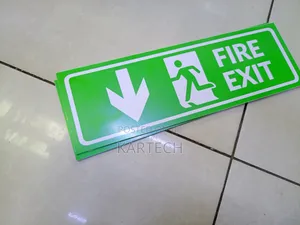Led Fire Exit Emergency Sign With Direction Arrow