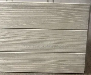 Uncoloured Wood Design Double v-Groove Fiber Cement Board 2.4m X 0.3m