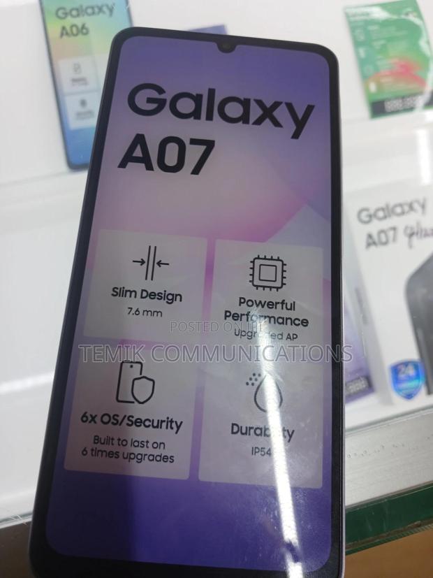 New Samsung Galaxy A07 128 GB Black - thumbnail 2
