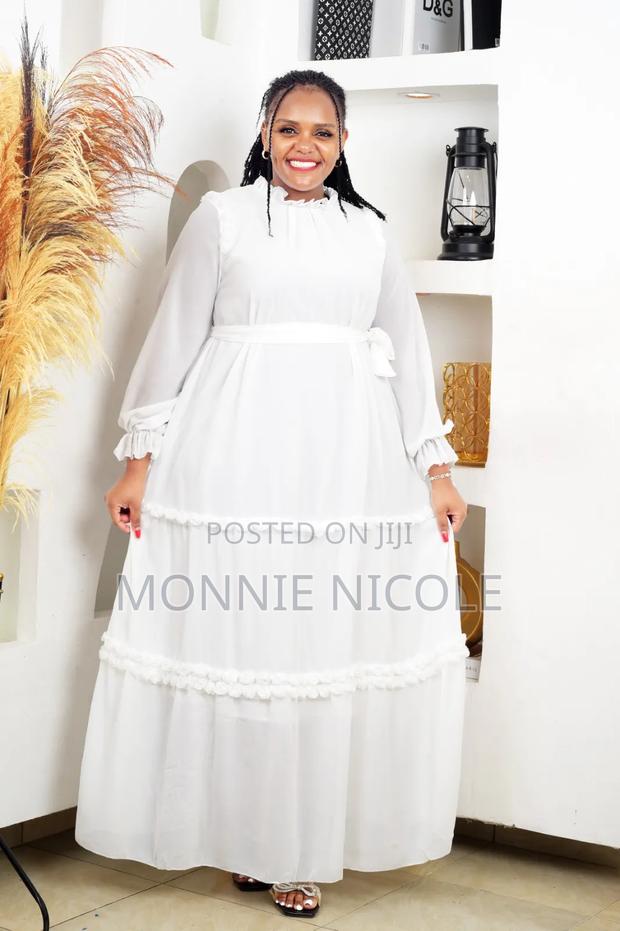 Chiffon Long White Dress
