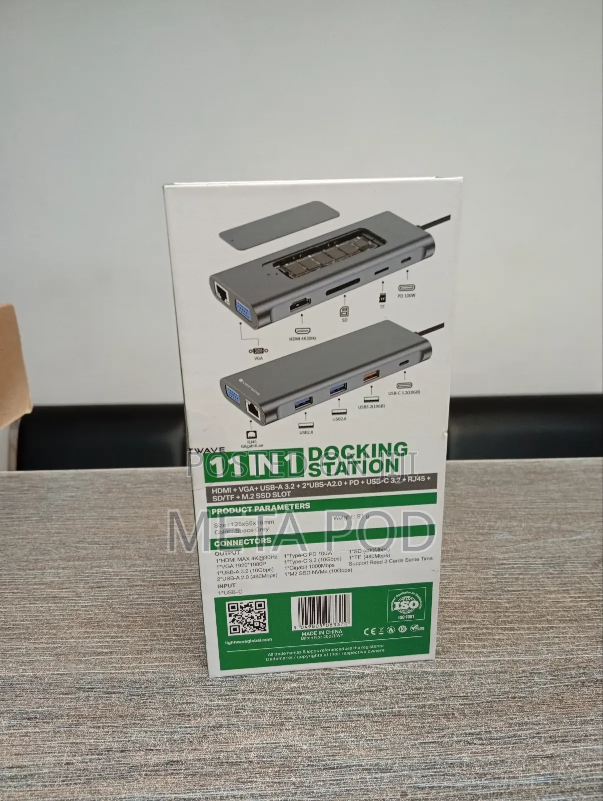 Lightwave Lw-M2/Nvme 11i1 Usb-C 11 in 1 Docking Station