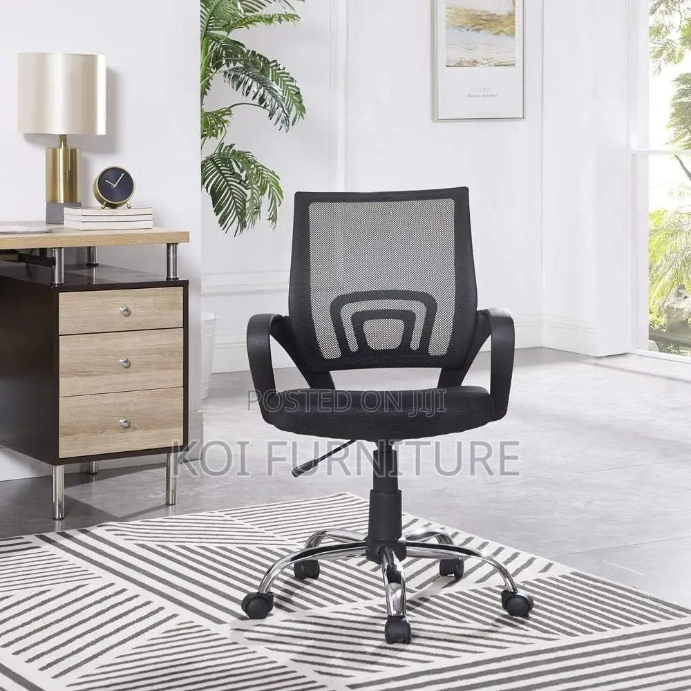 Office Chair; Mesh Fabric Swivel Office Clerical Chair