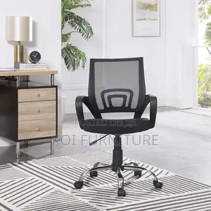 Office Chair; Mesh Fabric Swivel Office Clerical Chair