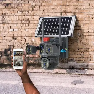 4g PTZ Tripple Lens Multi User Access Security Solar Camera