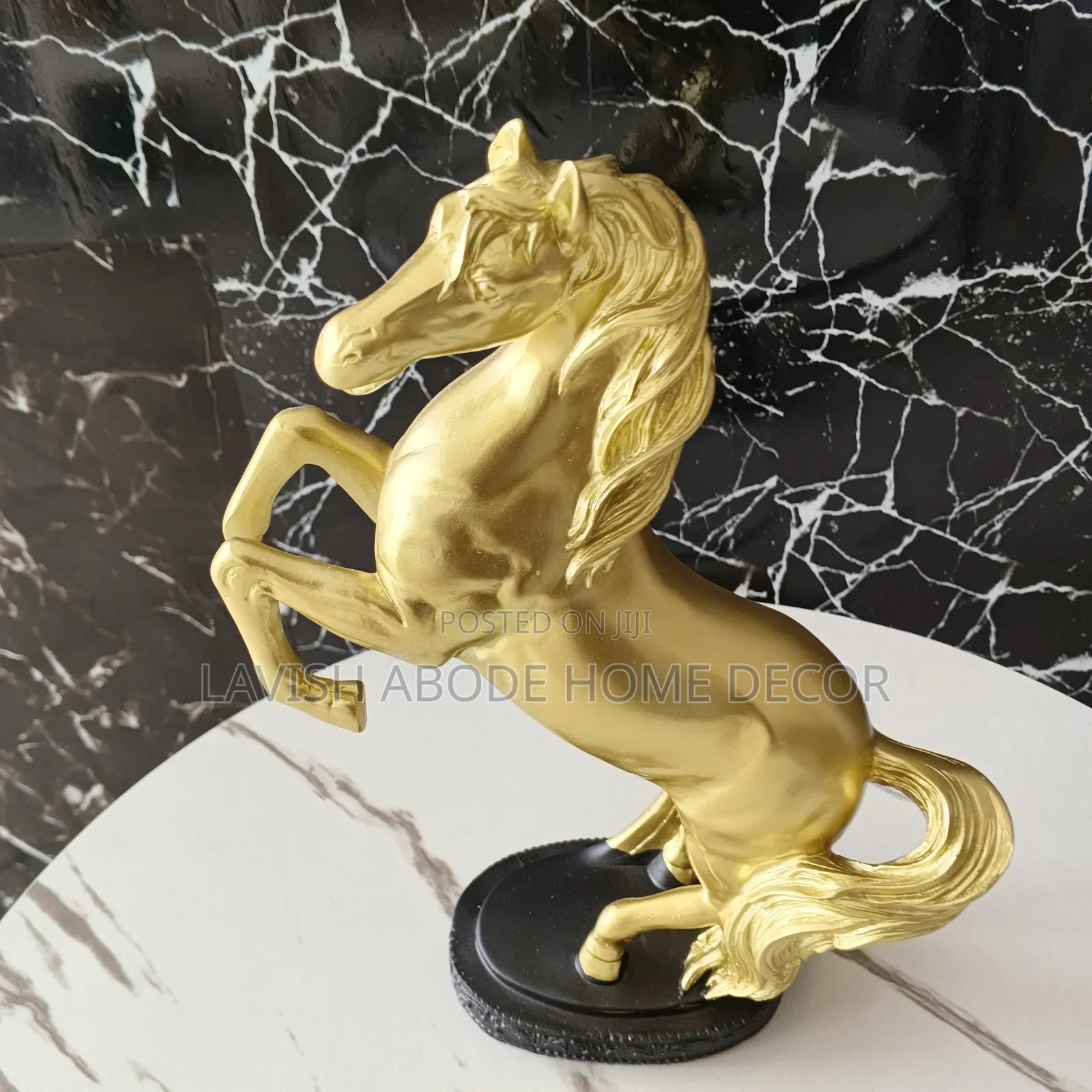 Gold Horse Sculpture Deco . For Home and Office Deco