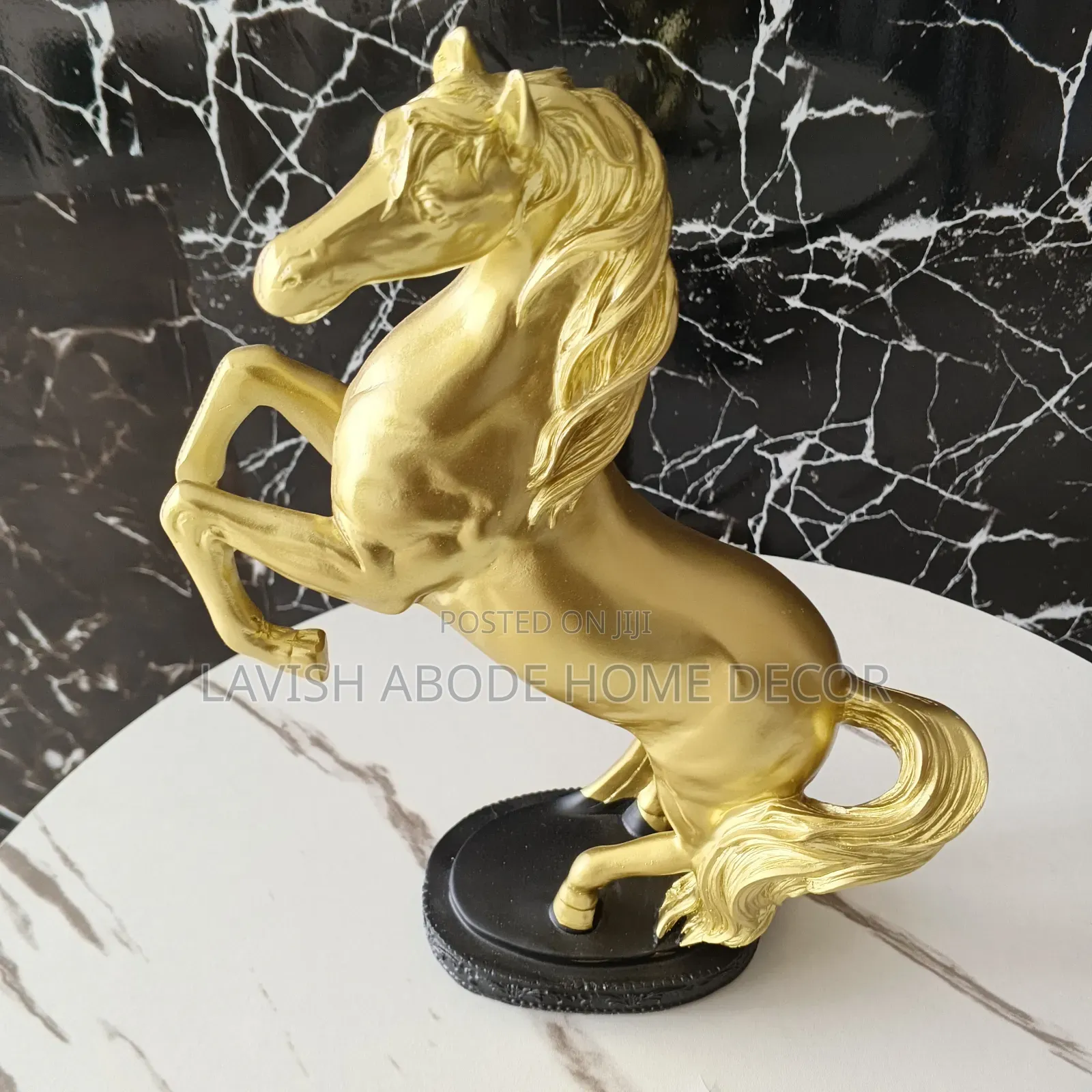 Gold Horse Sculpture Deco . For Home and Office Deco