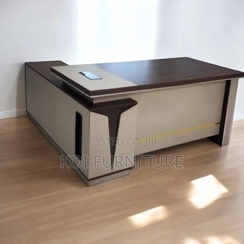 Office Desk; 1.6m Wooden L Shaped Executive Office Managers Desk