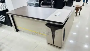 Office Desk; 1.6m Wooden L Shaped Executive Office Managers Desk