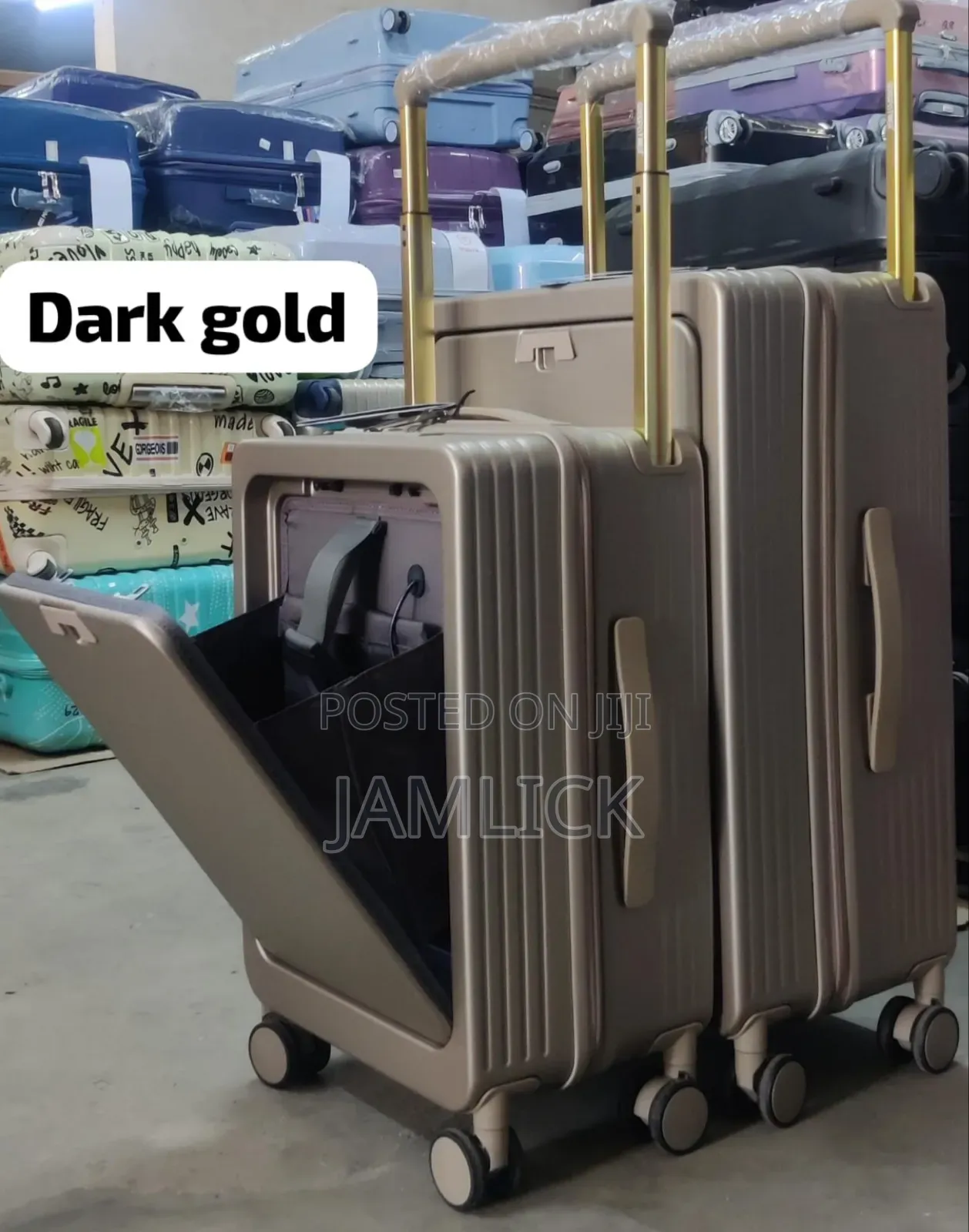 Dark Gold 2pcs Suitcase Set