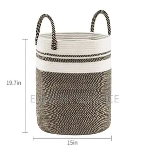 High Quality Cotton Rope Basket Size-38*50cm