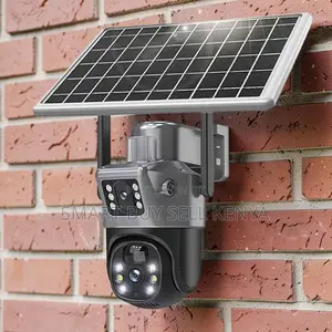 Long Battery Life 12mp 4g PTZ Rotating Dual Lens Solar Security Camera