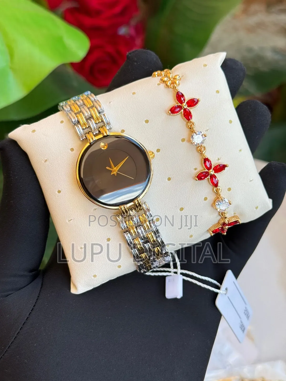 Battery Powered Ladies Watch X Bracelet